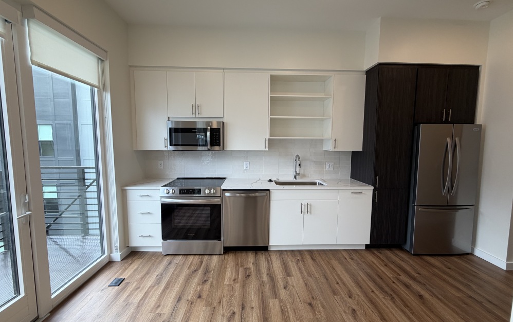 one bedroom kitchen with stainless steel appliances in Richmond VA